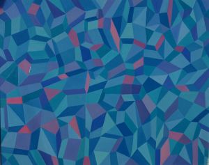 geometrijska kompozicija no 26.  2017., ulje na platnu, 80x100 cm